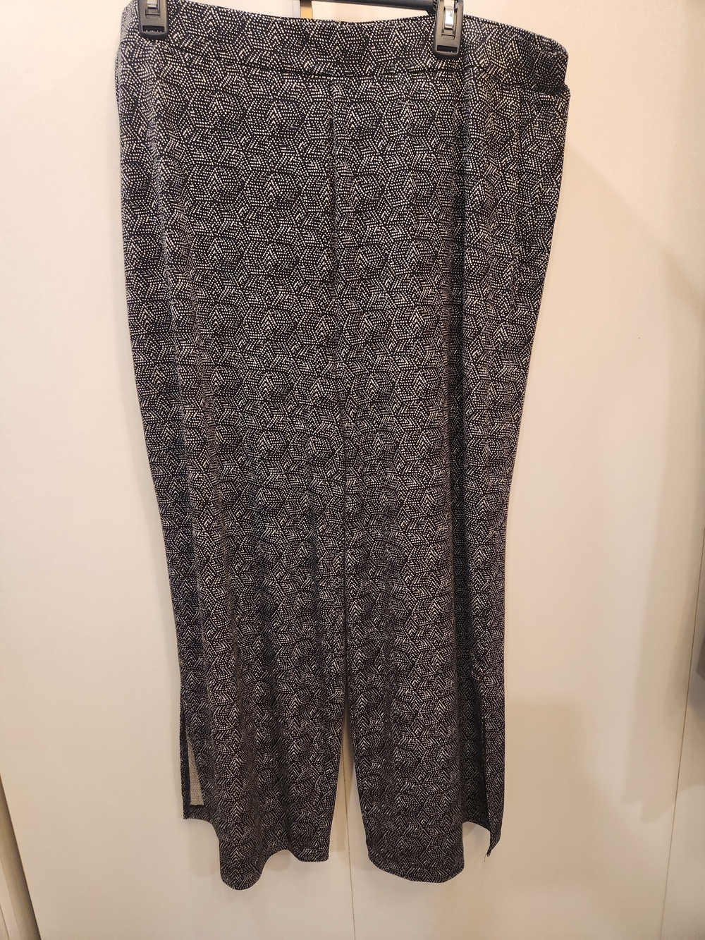 Chaus Black and White Wide Leg Pants